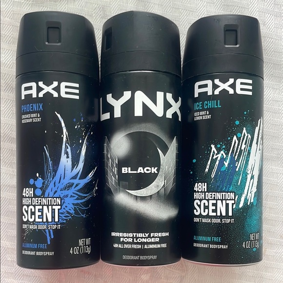 Axe and Lynx Deodorizing Body Spray Trio - Picture 1 of 1